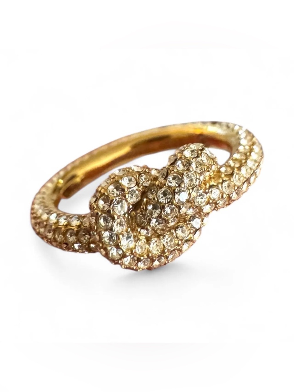 Michael Kora Gold Diamond Knot Ring